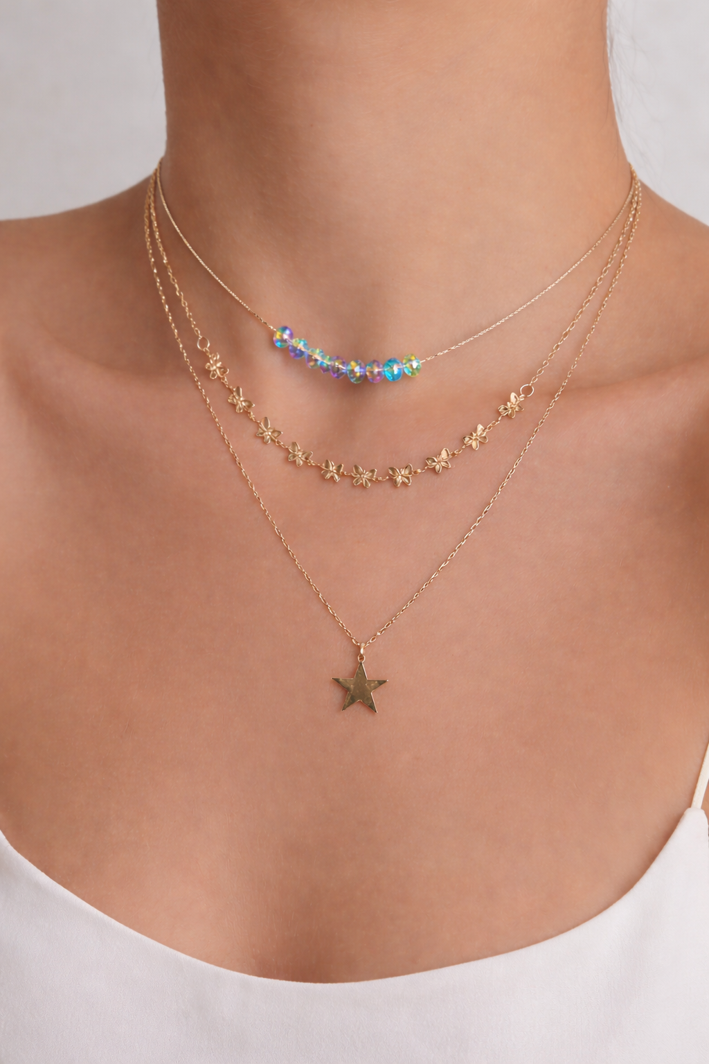 Celestial Glow Layered Necklace