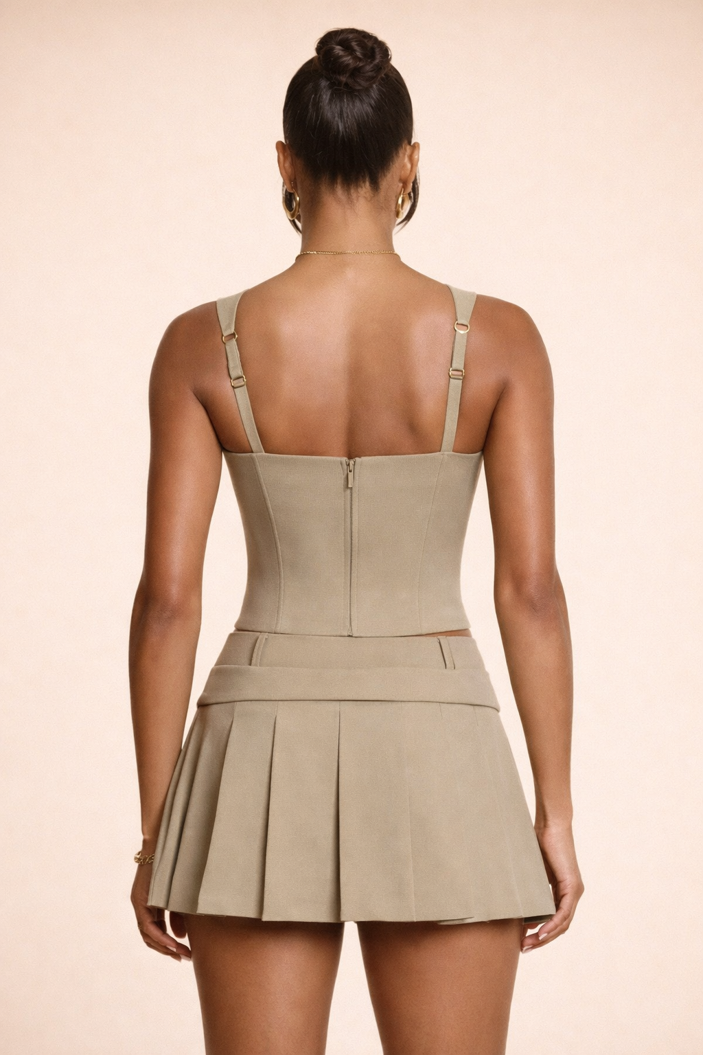 Lycra Elite Pleated Co-ord Set