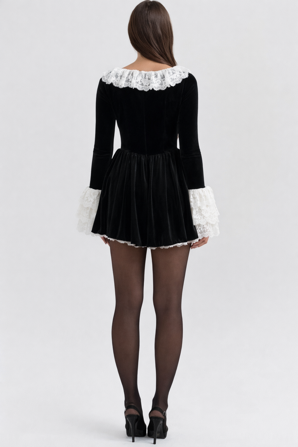 Veloura Lace Velvet Dress