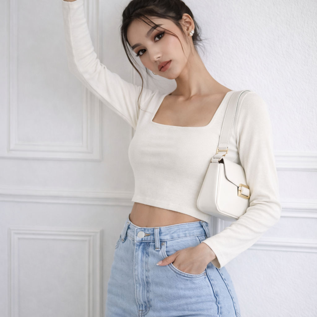 LuxeForm Square Neck Top