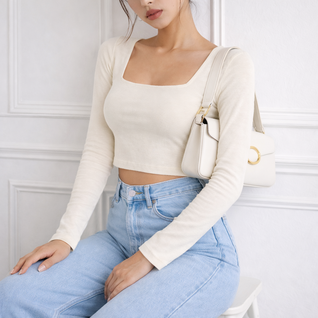 LuxeForm Square Neck Top
