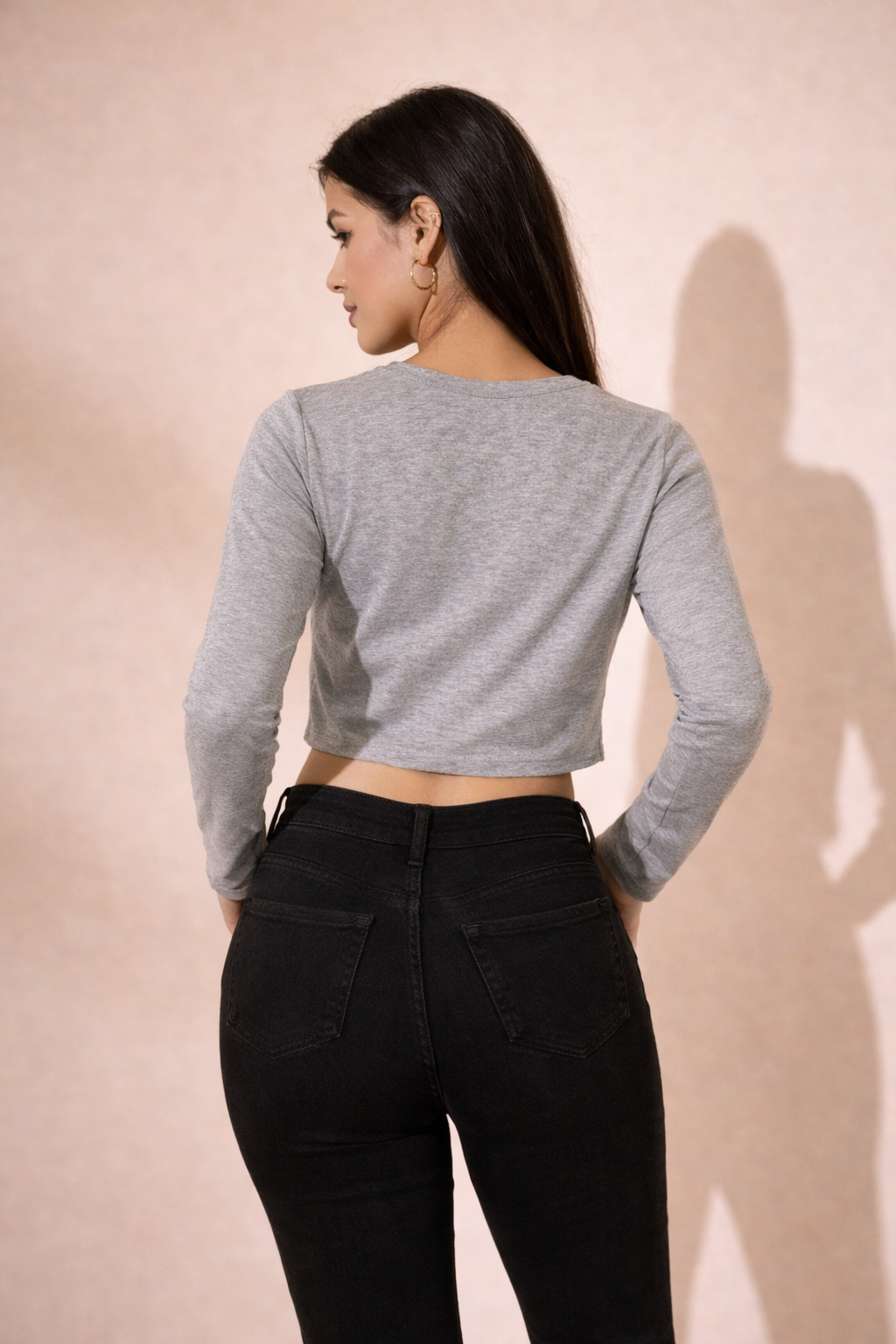 Everyday Comfort Long Sleeve Crop Tee