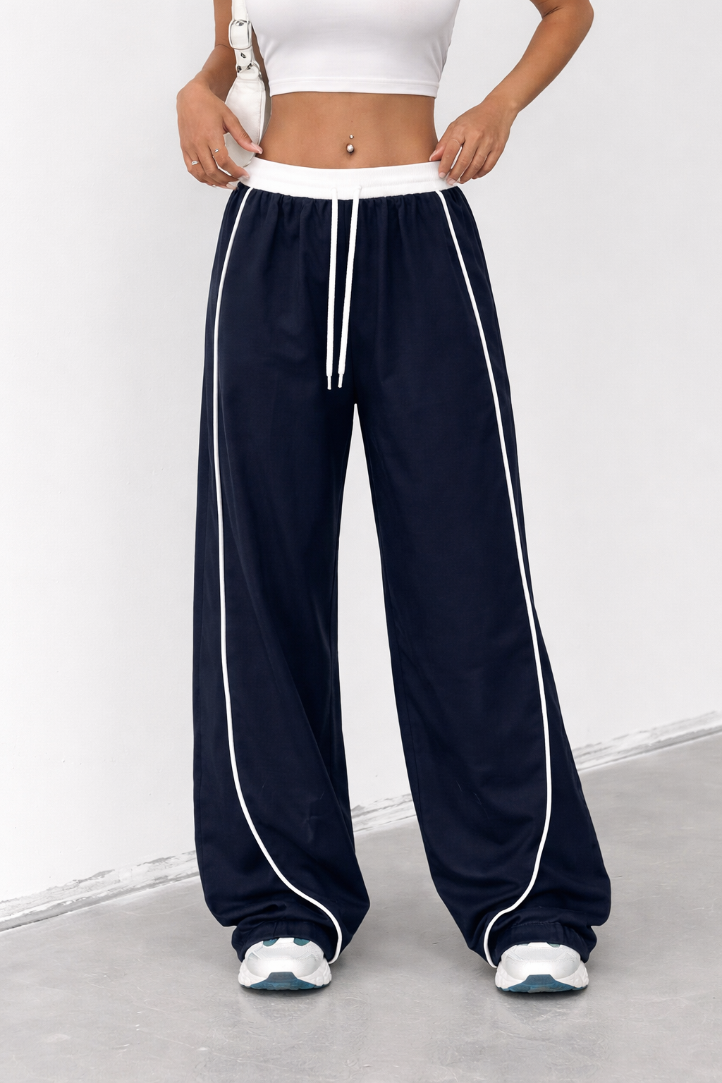 Wide Leg Track Pants