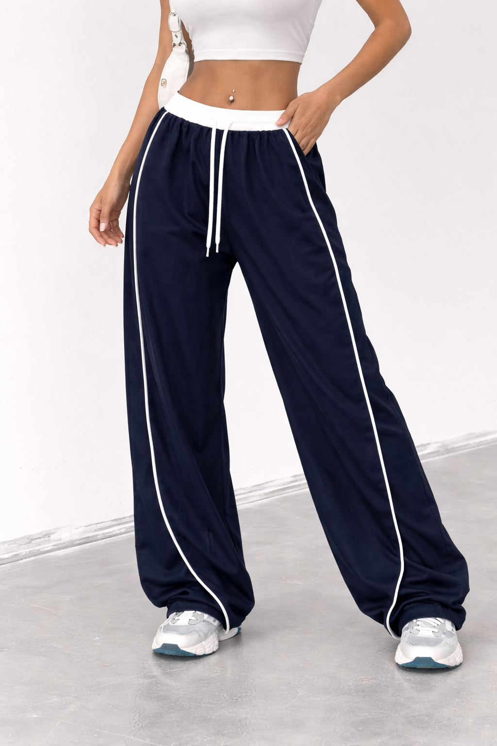 Wide Leg Track Pants