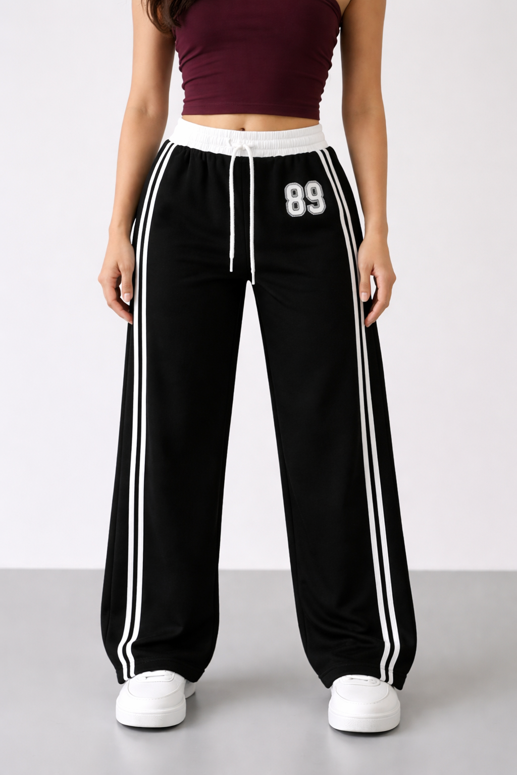 Athleisure Striped Track Pants
