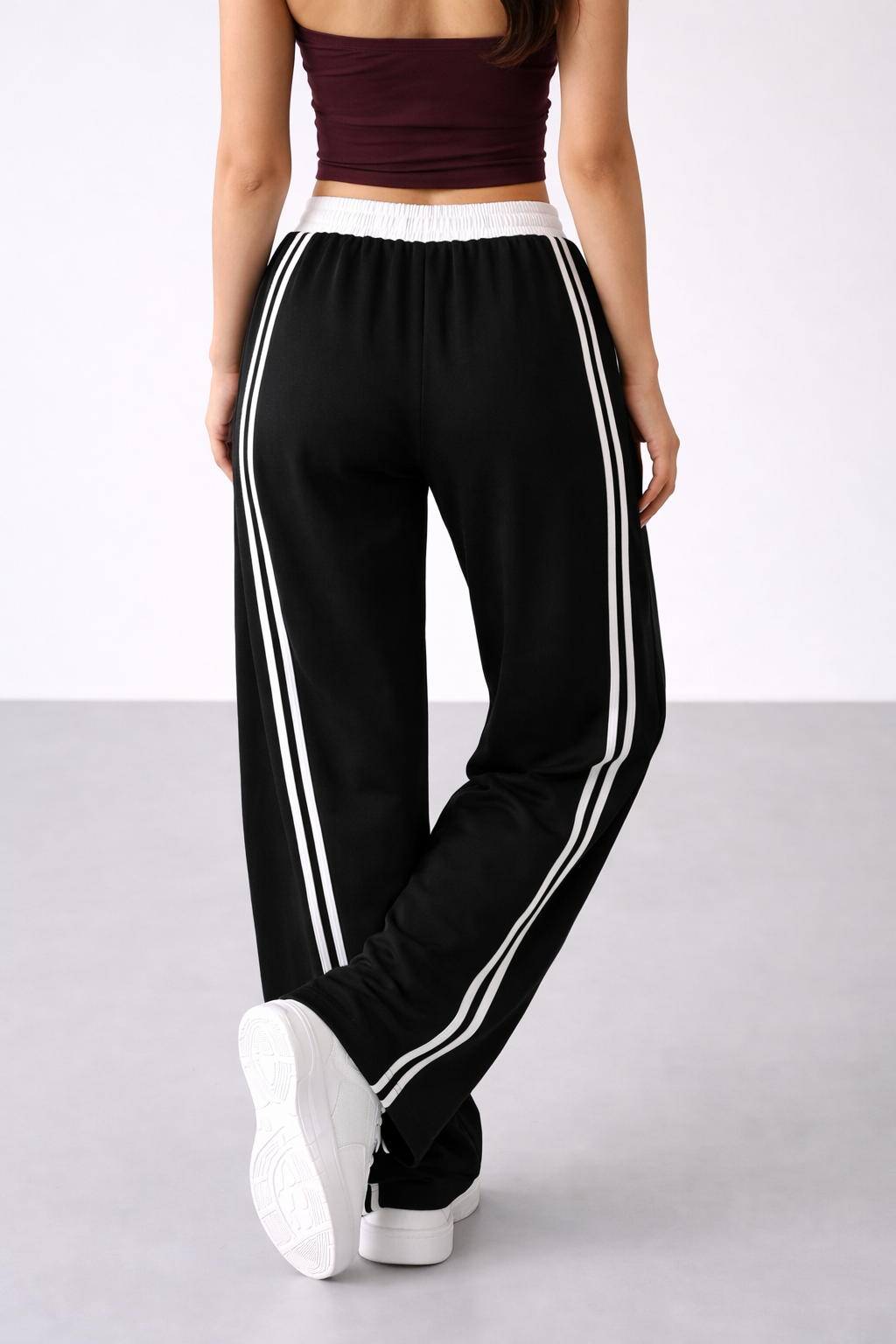 Athleisure Striped Track Pants