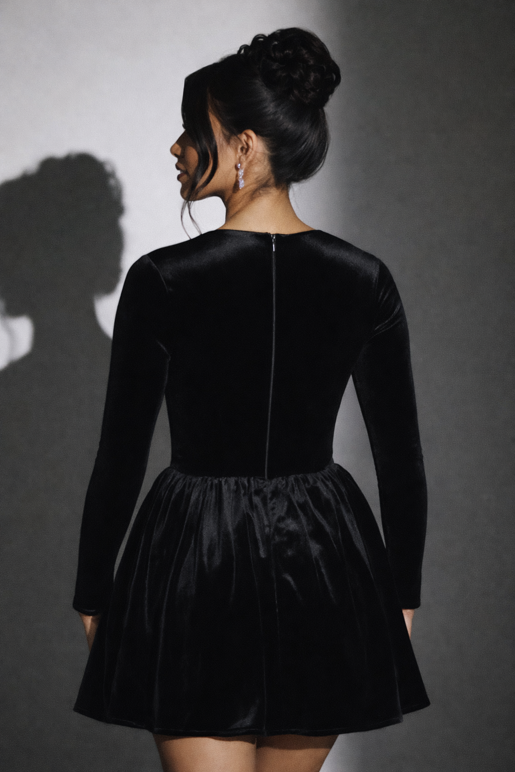 NoirVelvet Grace Flare Dress