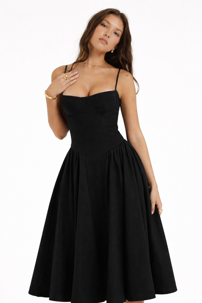 ElegaFit Corset Flare Dress