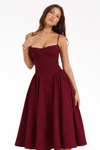 ElegaFit Corset Flare Dress