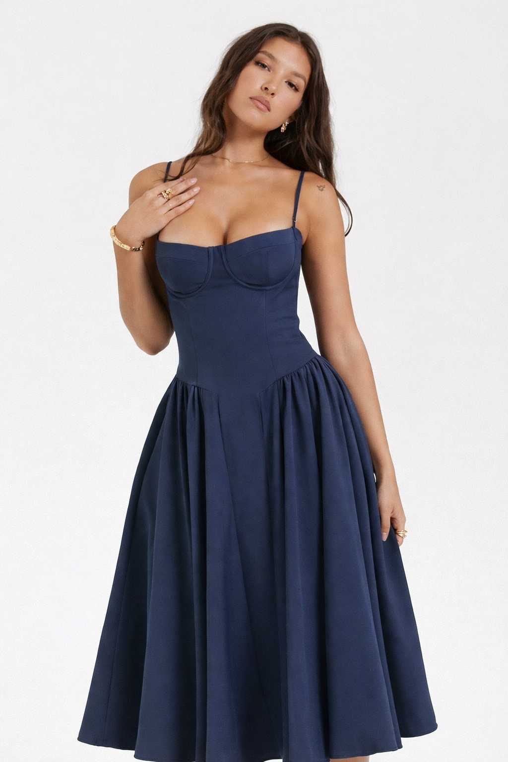 ElegaFit Corset Flare Dress