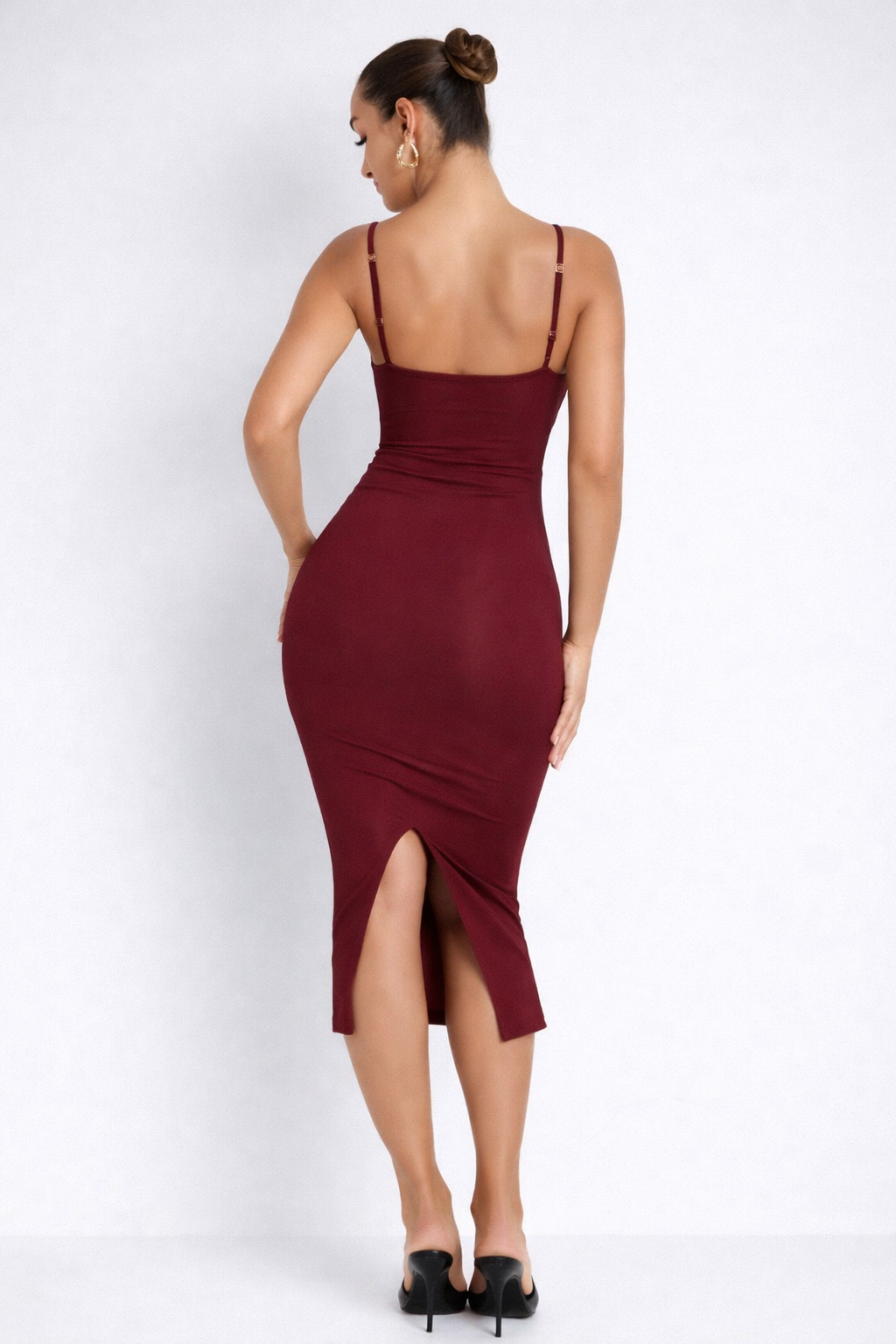 Lycra Contour Midi Dress
