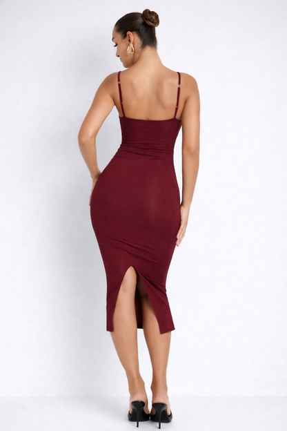 Lycra Contour Midi Dress