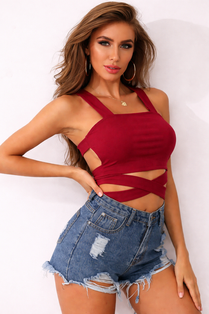 WrapRib Sculpt Strap Top