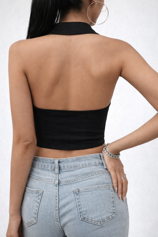TailorMuse Halter Vest Top