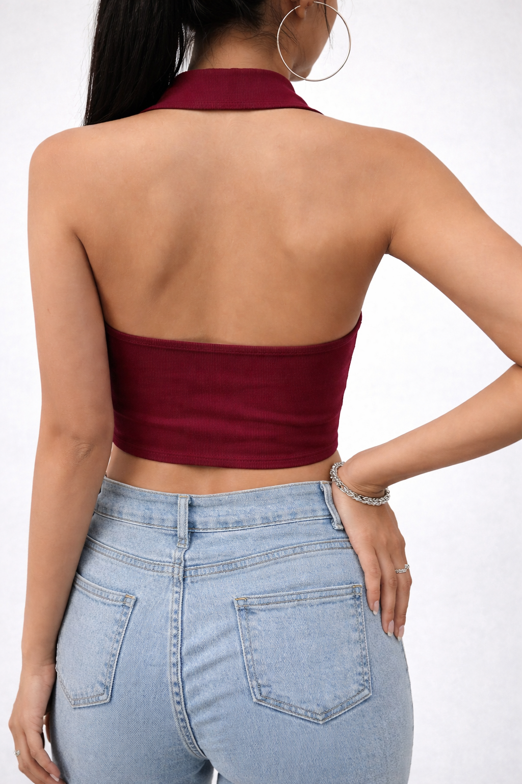 TailorMuse Halter Vest Top