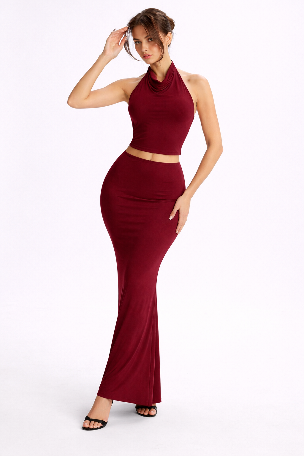 SilhouetteFlow Maxi Dress