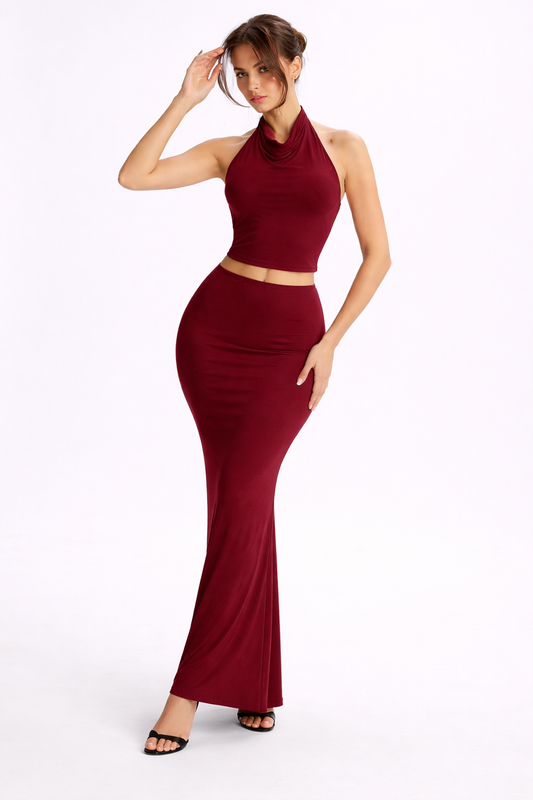 SilhouetteFlow Maxi Dress