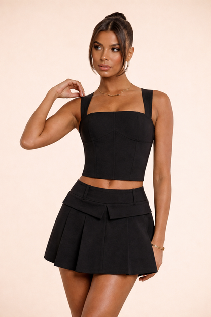 Lycra Elite Pleated Co-ord Set