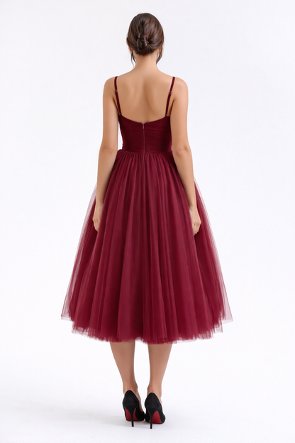 Elara Tulle Lycra Dress