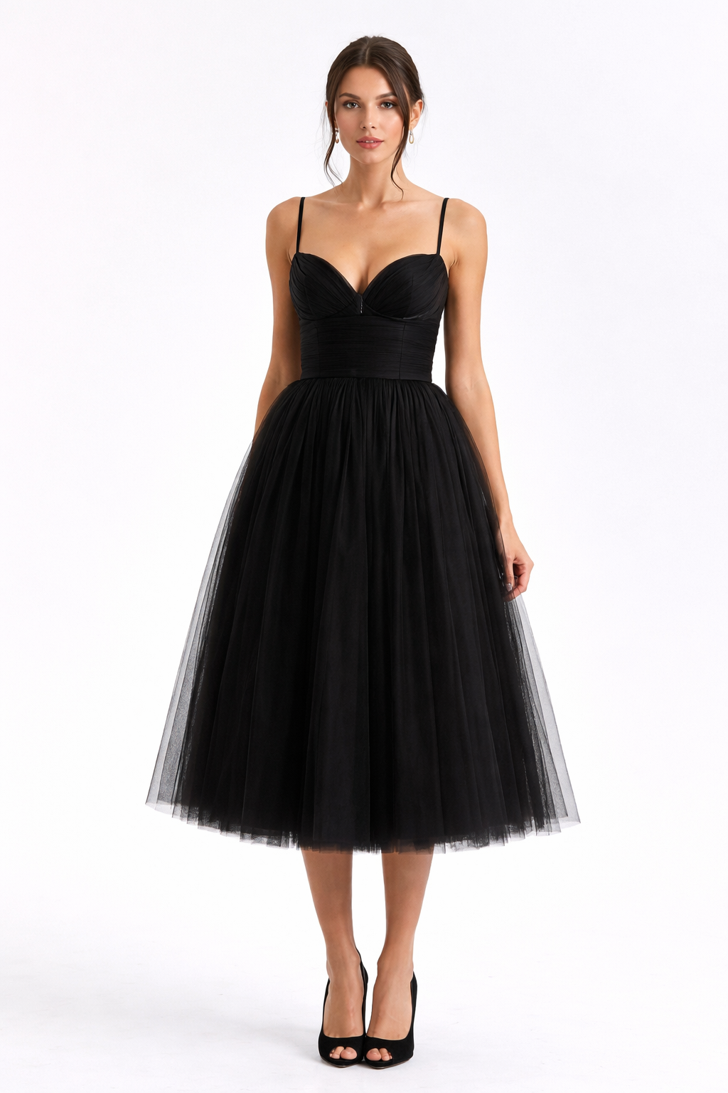 Elara Tulle Lycra Dress