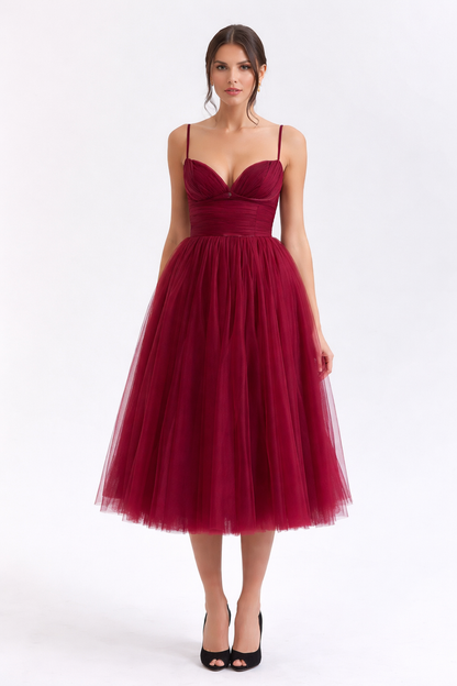 Elara Tulle Lycra Dress