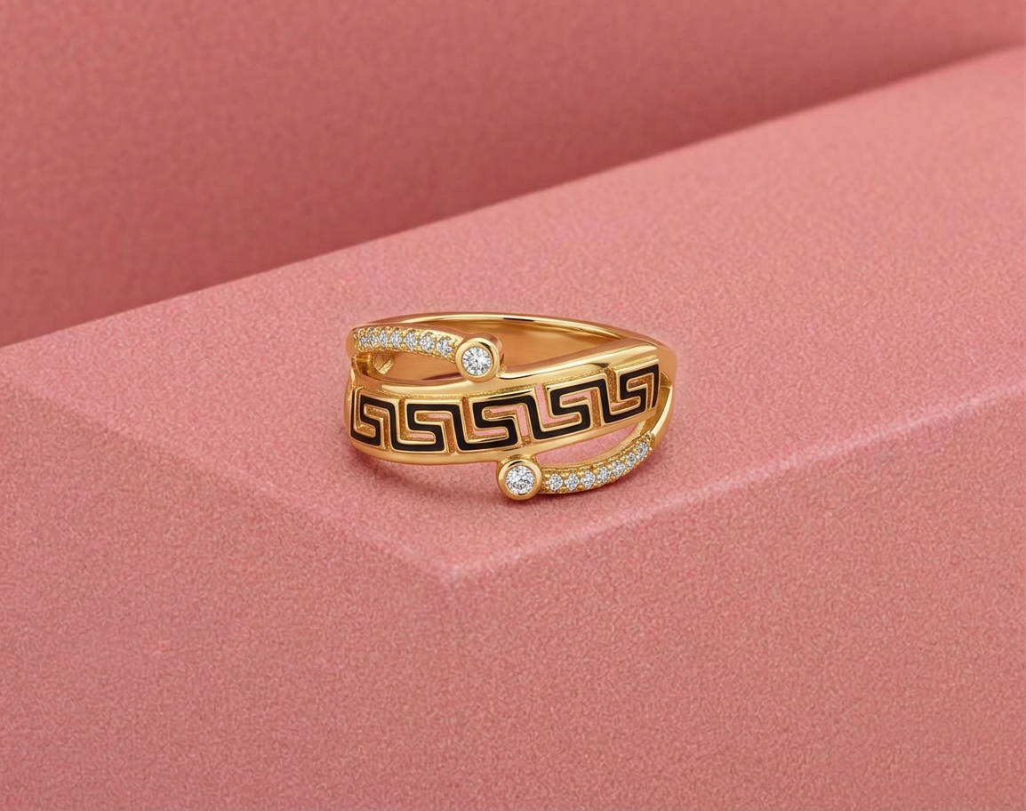 Imperial Meander Spark Ring