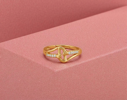 Golden Cupid Spark Ring