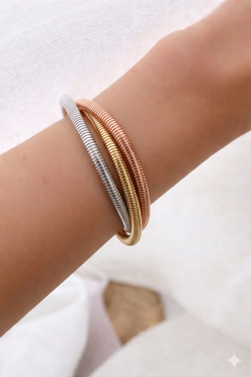 Trinity Coil Bangles