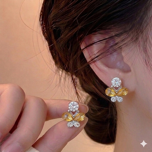 Golden Flutter Studs