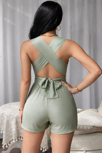 Liceria Draped Plunge Playsuit