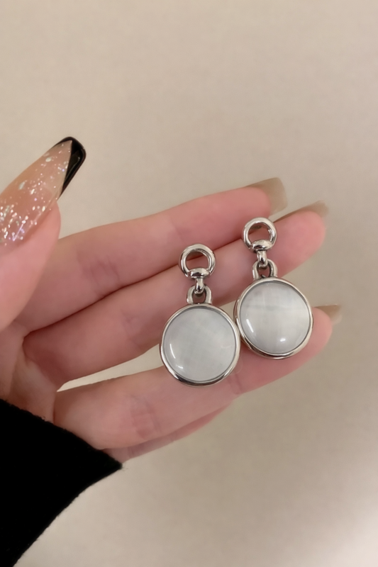 Luna Halo Drop Earrings